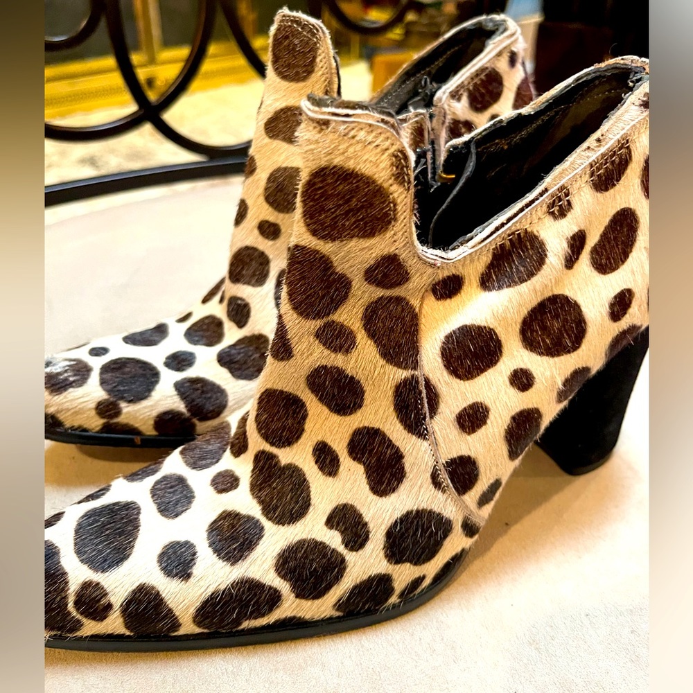 Guess Cheetah Print ankle boots